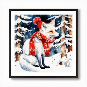 Winter Fox Art Print