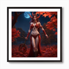 Demon Woman 1 Art Print