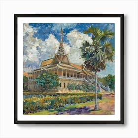 Phnom Penh Royal Palace 1 Art Print