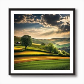 Sunset In The Countryside 33 Art Print