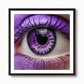 Purple Eye 5 Art Print