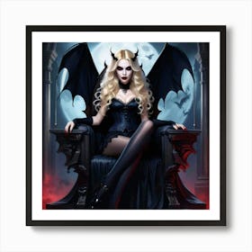 Devilish Beauty Art Print