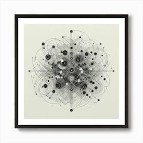 Abstract Circles 1 Art Print