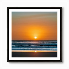 Sunset On The Beach 2 Art Print