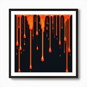 Drips Of Blood Art Print