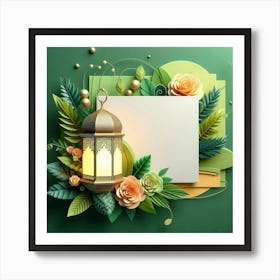 Ramadan Greeting Card 28 Art Print