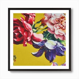 Abstract flowers  Art Print