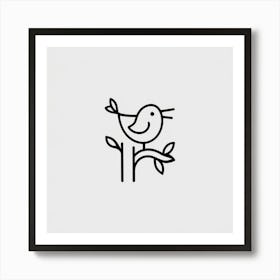 Bird On A Branch Art Print