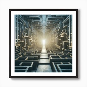 Maze Stock Photos And Royalty-Free Imagery Art Print