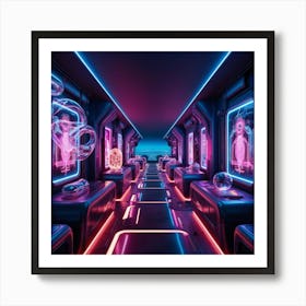 Futuristic Train Art Print