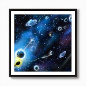 Cosmic landscape Art Print