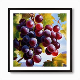 Grapes On The Vine 22 Art Print