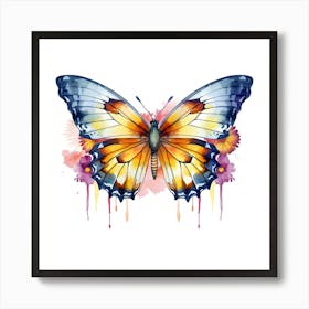 Butterfly Watercolor Painting 1 Art Print