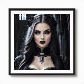 Gothic Beauty 11 Art Print