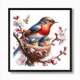 Bird In The Nest Art Print