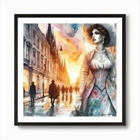 Victorian Woman Art Print