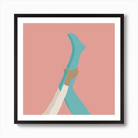 Woman'S Leg Art Print