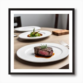 Steak On A Plate Art Print