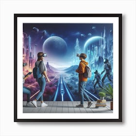 Vr Headsets 8 Art Print