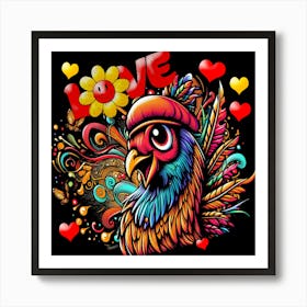 Birdlove1 Art Print