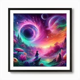 Psychedelic Cosmos Art Print