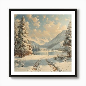 Winter Scene Art Print