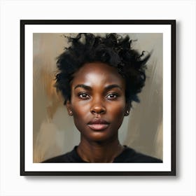 N Ultra Realistic Digital Portrait Of Visiona 117 Art Print