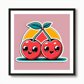 Cherry Couple 1 Art Print