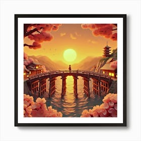 Japanese Bridge Art Print