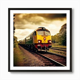 Transportation Railway Transport Rail Track Chemin De Fer Train Britain Signal Yellow Red (5) Art Print