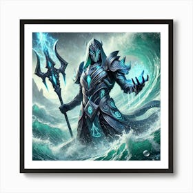 A Scene Showcasing The High Warden Of The Tides, T Art Print