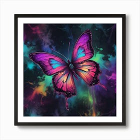 Abstract Butterfly Painting 6 Art Print