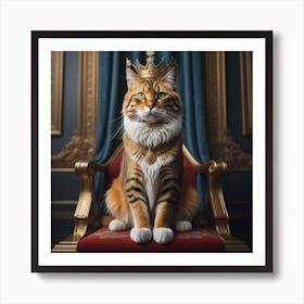 King Cat Art Print