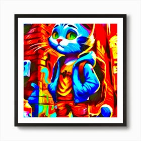 Street Cat Art Print