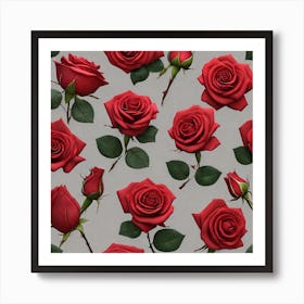 Red Roses 3 Art Print