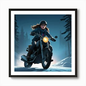 Graphic Design We Ride Until Dawn Art 3 Art Print