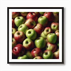 Red And Green Apples Art Print