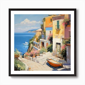 Enchanting Streets of Sorrento Art Print