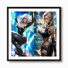 Black Cat 1 Art Print