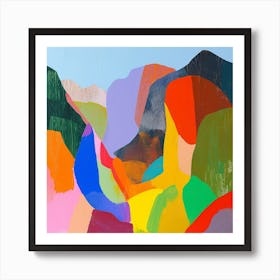 Abstract Travel Collection Andorra 5 Art Print