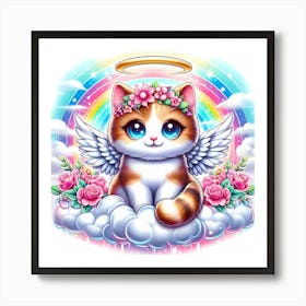 Angel Cat 1 Art Print