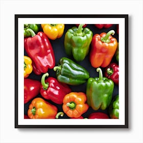 Colorful Peppers 44 Art Print