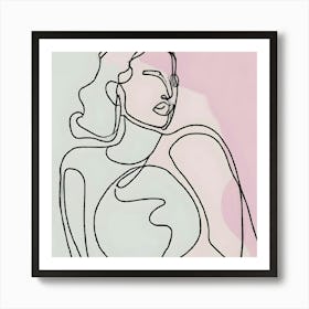 Woman'S Face 7 Art Print