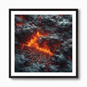 Lava texture 6 Art Print