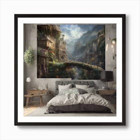 Fairytale City 1 Art Print