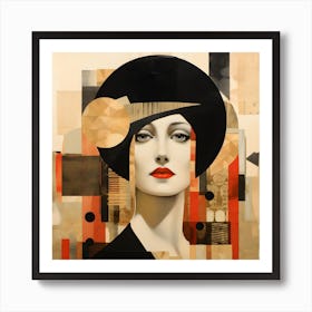 Deco Woman Art Print