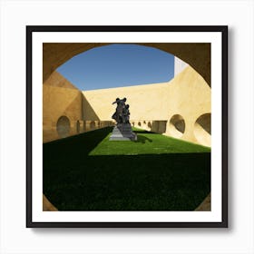 Courtyard Of The Museum Art Print