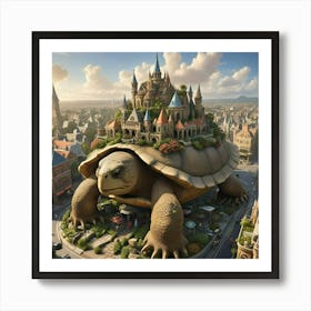 Castle On A Turtle 1 Affiche