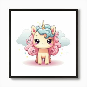 Cute Unicorn 136 Art Print