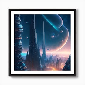 Futuristic City Art Print